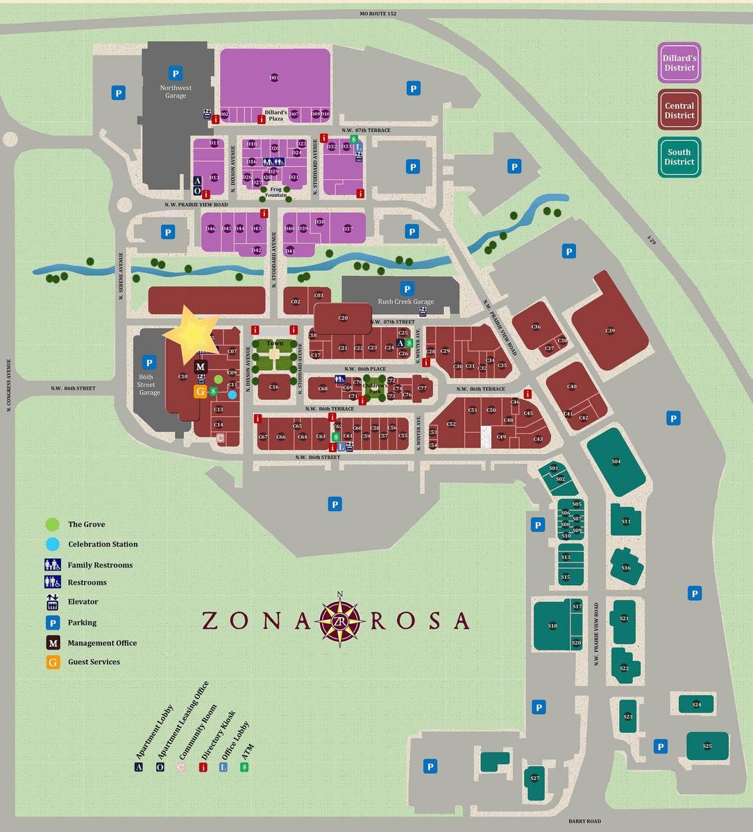 zona rosa Mexikoda xəritə