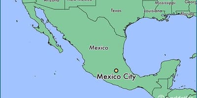 Mexiko, Meksika xəritəsi