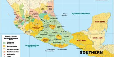 Теночтитлан Mexikoda xəritə